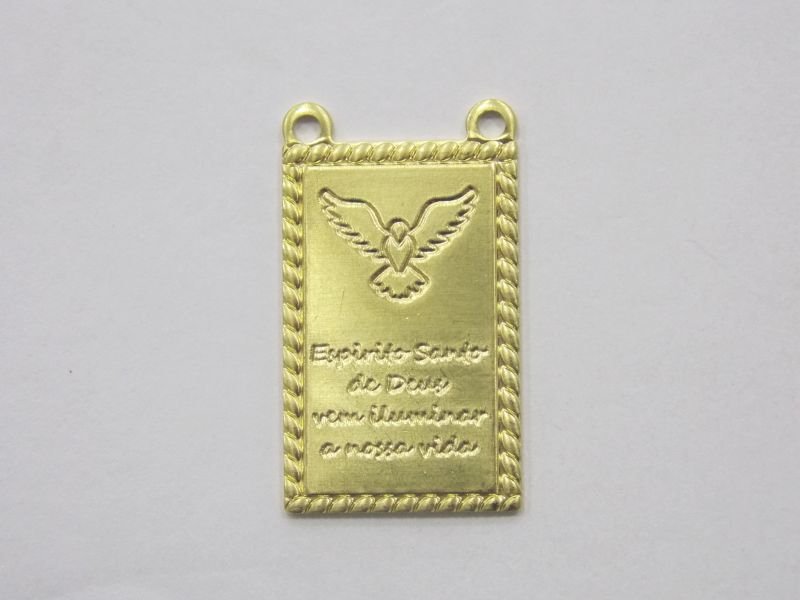 Scapular 20m with Spirit Saint and Prayer Edge Textured with 2 Bail