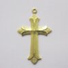 Pendant Cross Portuguese Faceted 30x21mm