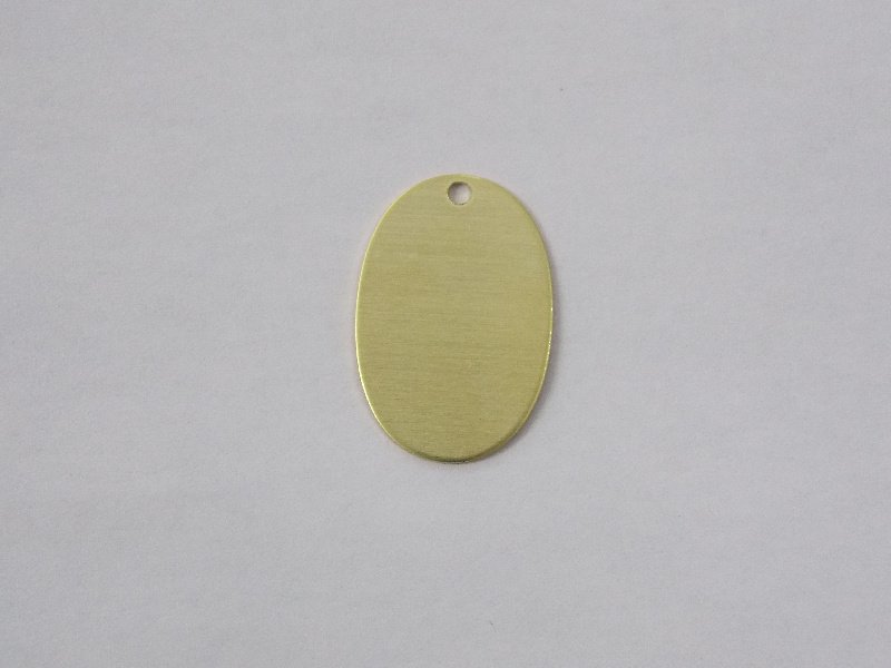 Oval 19x13mm Plain without Openwork 1 Hole Top
