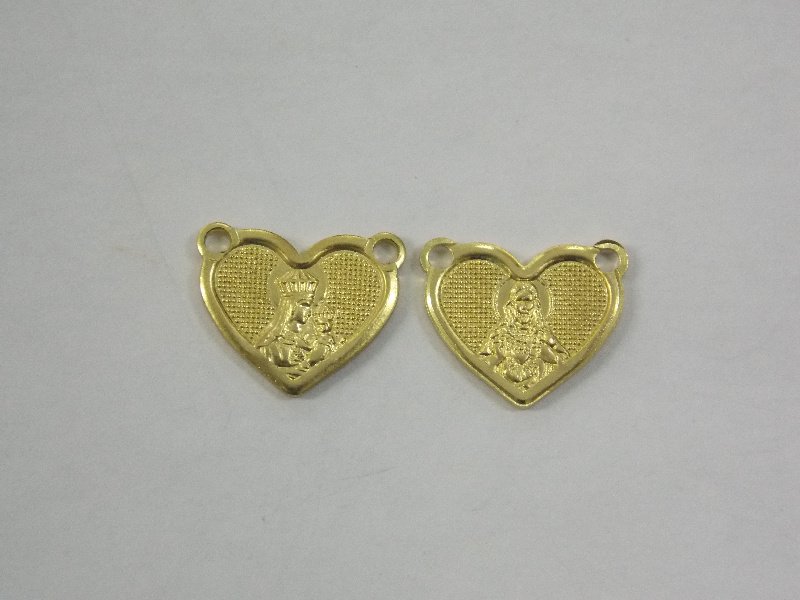 Heart 12x10 for Scapular 1 Side Carmel 1 Stamped without with Jesus