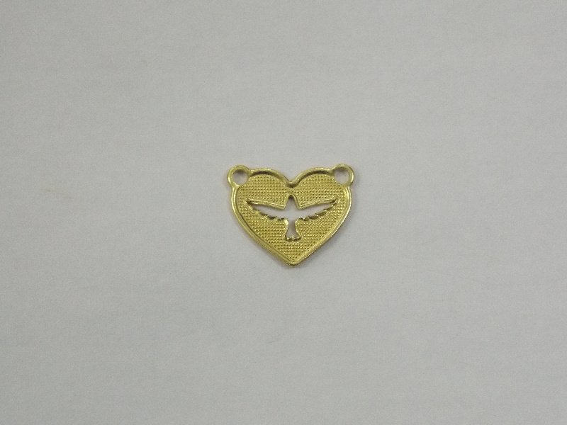 Heart with Holy Spirit Openwork for Scapular 12mm