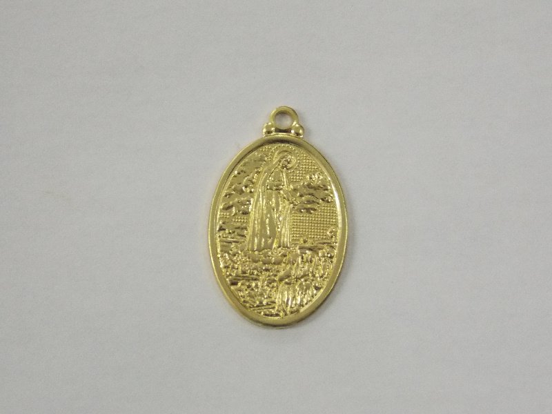 Medal Oval with Our Lady. Fatima 20x14mm with Bail