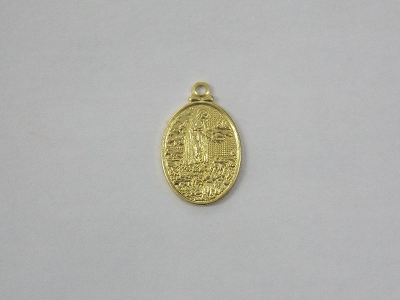 Pendant Medal Oval with Our Lady. Fatima 15x11mm