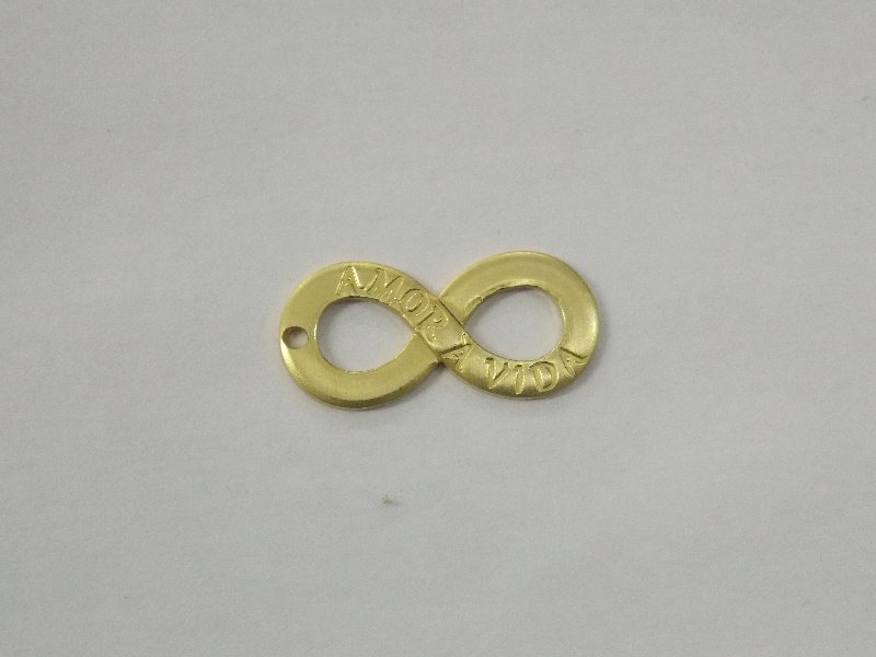 Infinity "amor A Vida" 22x10mm with 1 Hole Top