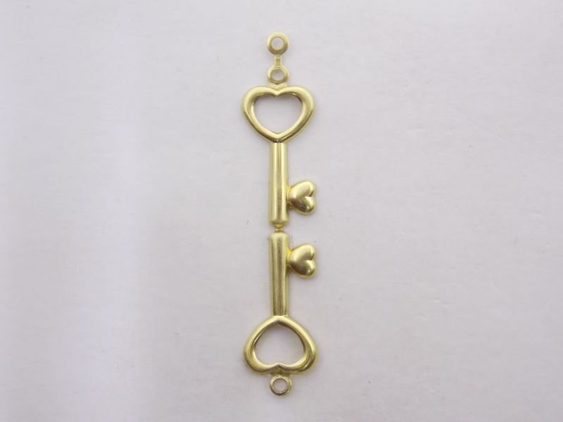 Key 18mm Double with 3 Jump Rings for Fold
