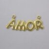 "amor" with 2 Jump Rings 30x9mm