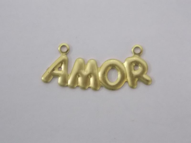 "amor" with 2 Jump Rings 30x9mm
