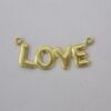 "love" with 2 Jump Rings 25x9mm