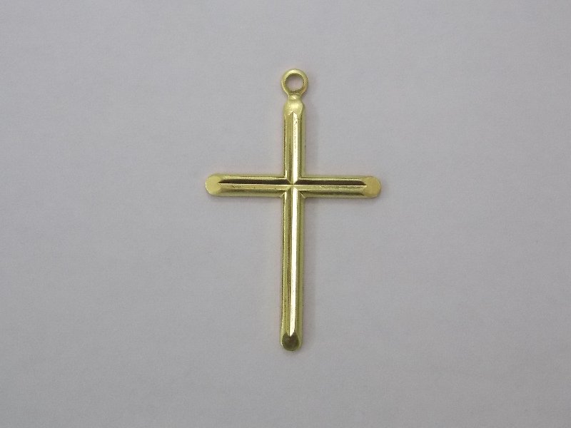 Cross with Diamond-cut in Center 23mm