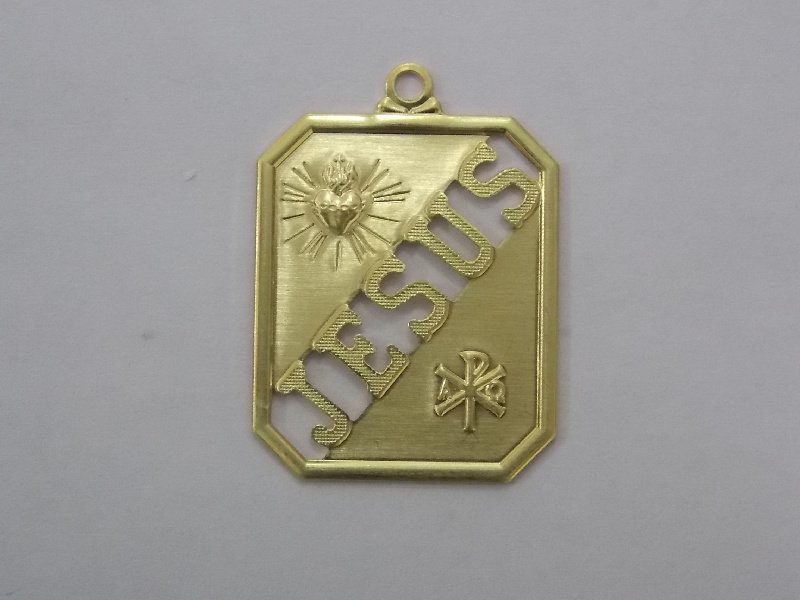 Plate Jesus Openwork 23x19mm