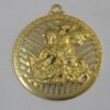 Pendant Round Saint George Edge Writing with Band Openwork 35mm