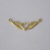 Heart Winged Openwork 25mm with 2 Jump Rings Sides