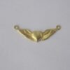 Heart Winged 25mm with 2 Jump Rings Sides