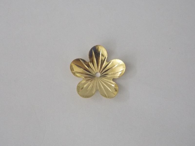 Flower Domed with Hole in Middle with Lines Diamond-cut