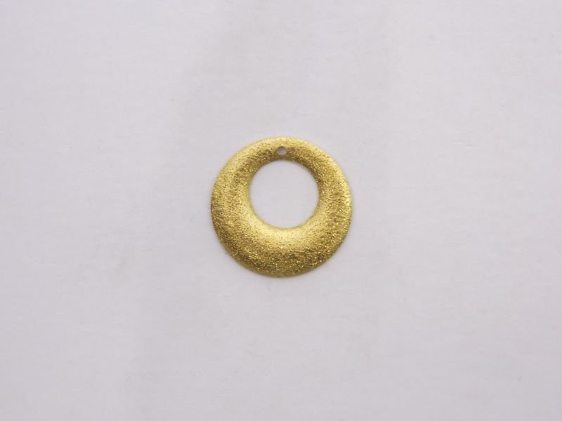 Jump Ring Openwork Diamond-cut with Hole Top 17mm