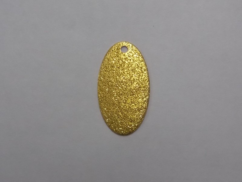Oval Diamond-cut with Hole Top 20mm