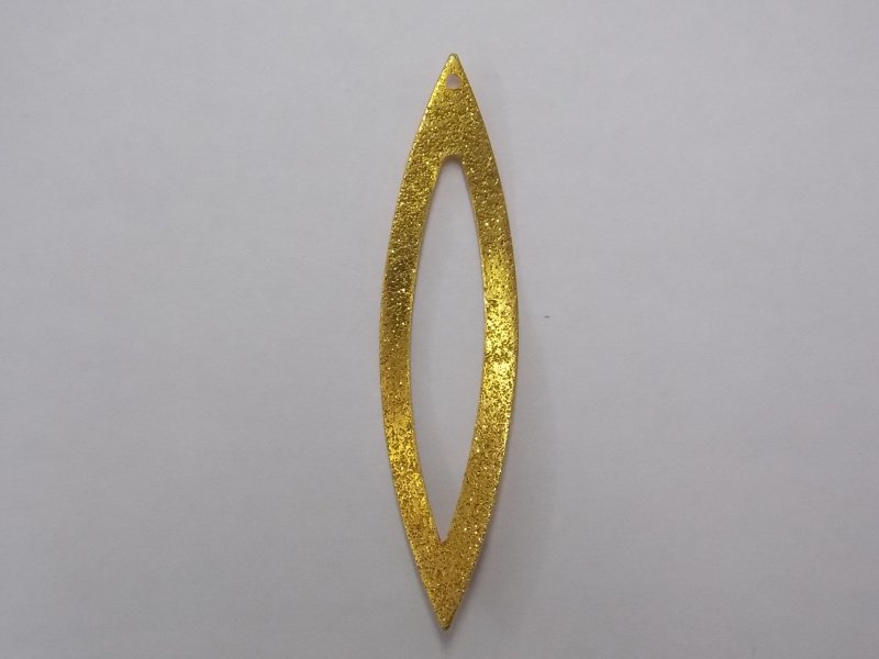 Marquise Diamond-cut Openwork Twisted with 1 Hole 50mm