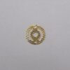 Round Diamond-cut Openwork with 2 Holes 10mm