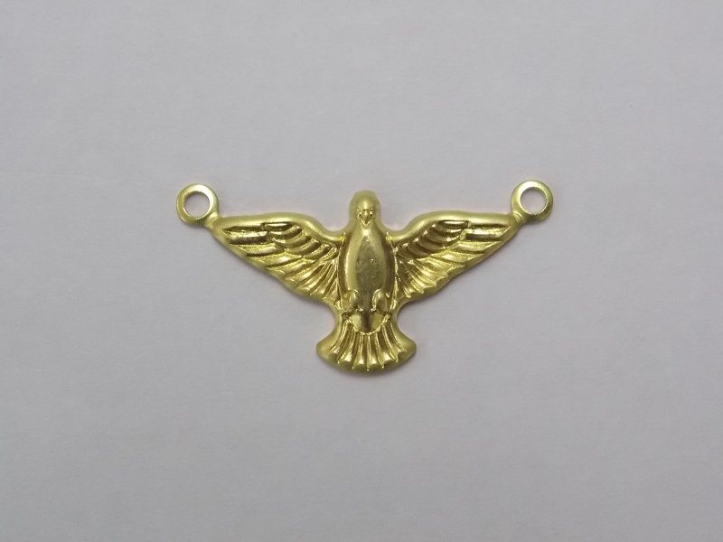 Holy Spirit 22x13mm with 2 Jump Rings