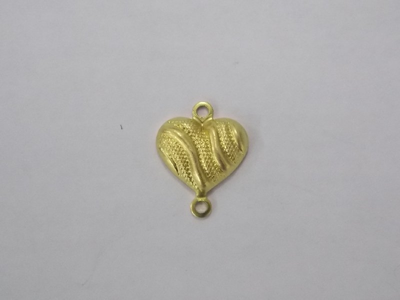 Heart 12mm 3 Band Plain 3 Textured with 2 Jump Ring