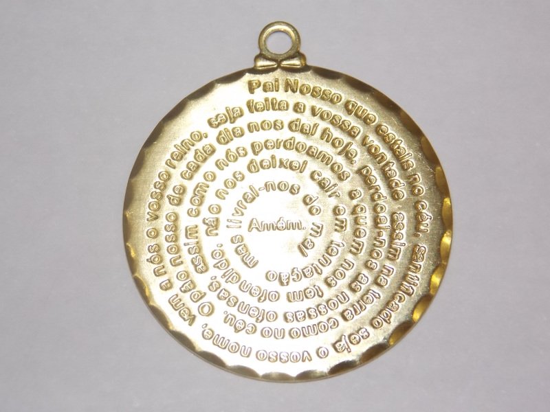 Medal 25mm Father Our with Edge Diamond-cut (Portuguese) Sheet 0,70