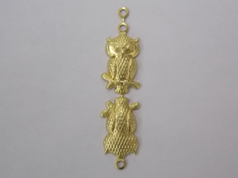 Owl Double 16mm with 3 Jump Rings for Fold