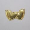 Two Hearts 25mm for Resin with 2 Jump Rings