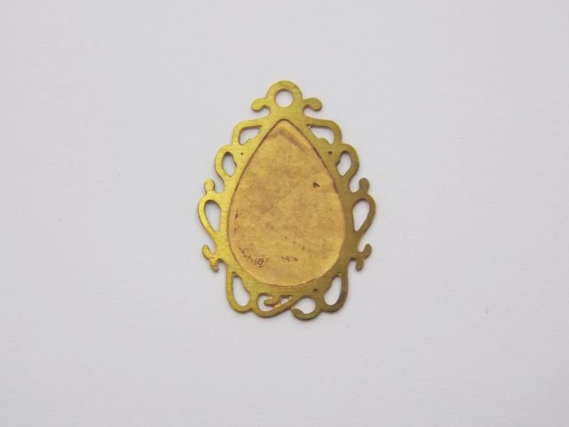 Photo-etched Drop for Resin Edge Openwork with Jump Ring 20mm