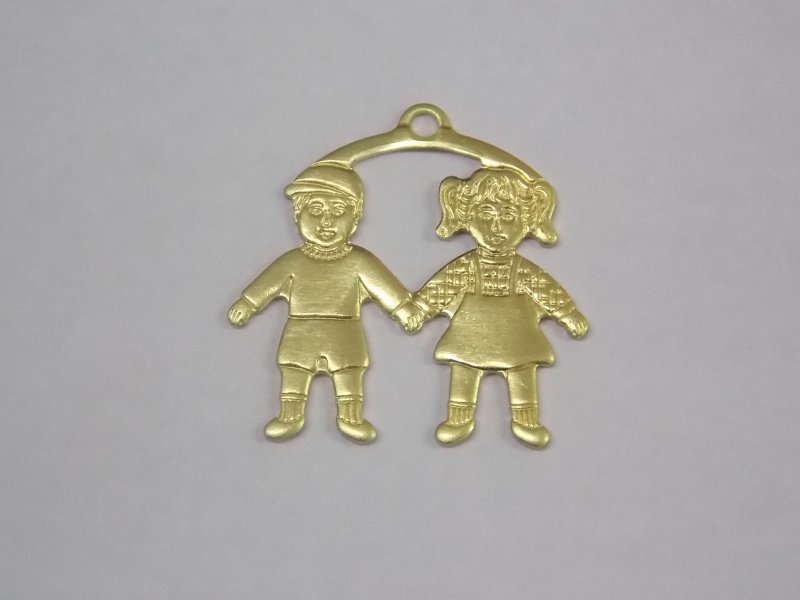 Pareo Ring with Couple with 1 Bail 17x19mm