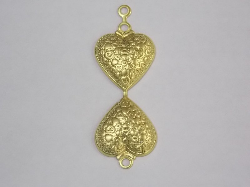 Pendant Heart with Hearts 15mm with 3 Jump Rings