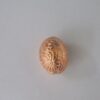 Ball Oval ABS with Flowers and Pass-through Hole 15x20mm