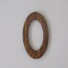 Oval Openwork Wood 15x28mm