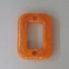 Square Openwork Acrylic Coral with 1 Hole Top 1 Bottom 20x27