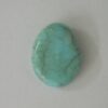 Oval Crimped Acrylic Blue with Pass-through Hole 19x24mm