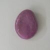 Oval Crimped Acrylic Lilac with Pass-through Hole 19x24mm