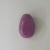 Oval Crimped Acrylic Lilac with Pass-through Hole 13x19mm