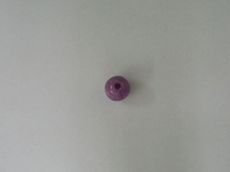 Ball 8mm Acrylic Lilac with Pass-through Hole