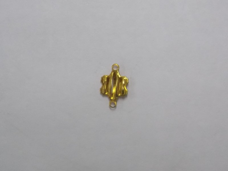 Flower Openwork with Bands with 2 Bails 11x10mm