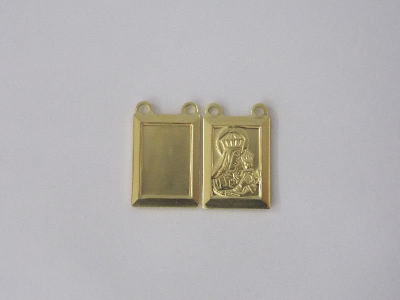 Scapular 14x10mm 1 Side Plain 1 Side N. without of Carmel