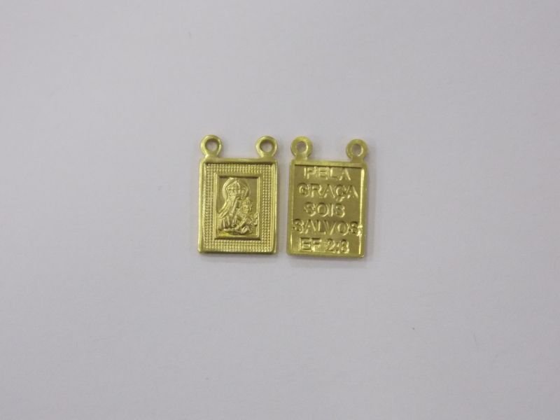 Scapular 10x8mm 1 Our Lady. of Carmel 1 Side with Prayer
