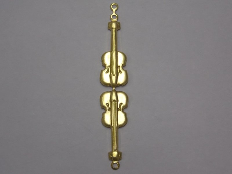 Pendant Violin Double for Fold 22x9mm