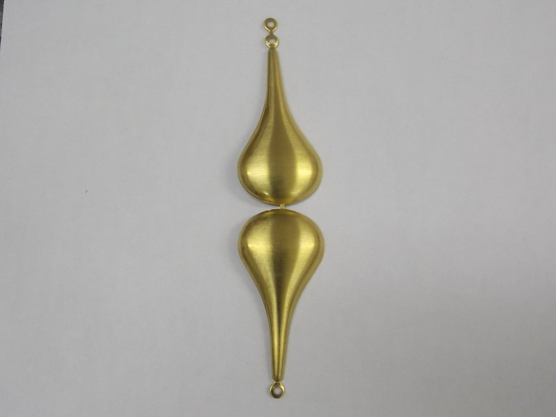 Drop Double Plain 38mm with 1 Jump Ring for Fold