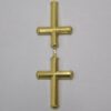 Pendant Cross Double Hexagonal 36mm