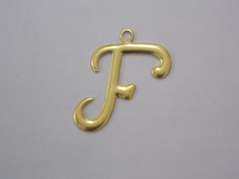 Letter F 20mm Plain