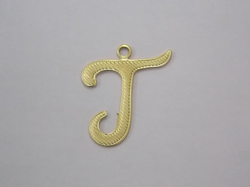 Letter T 20mm Textured