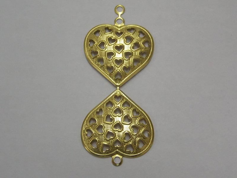 Heart Double Openwork 25x27mm with 22 Hearts