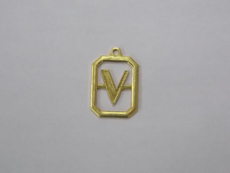 Letter V Openwork 14mm