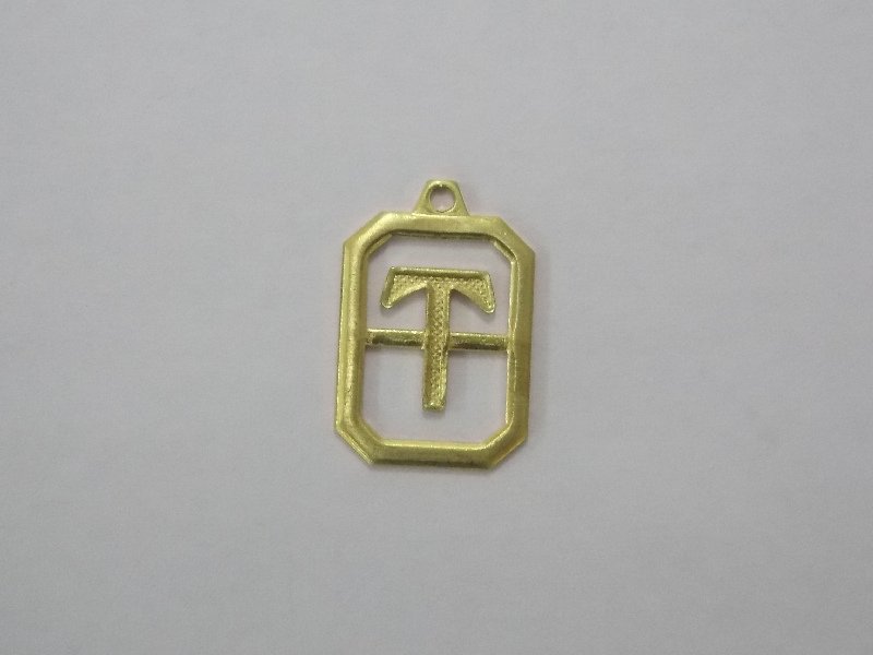 Letter T Openwork 14mm