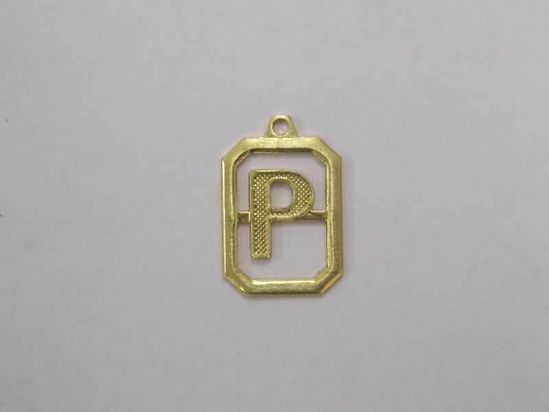 Letter P Openwork 14mm