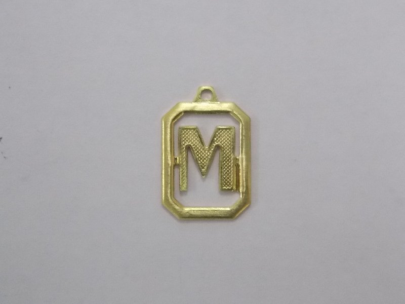 Letter M Openwork 14mm